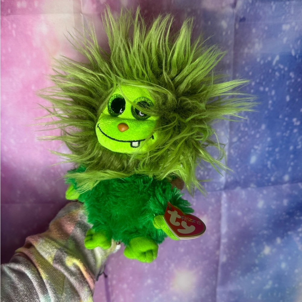 Ty beanie baby Frizzys scoops the green monster stuffed animal 🛍